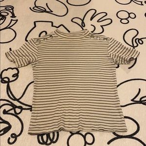 Zara stripe high neck tee